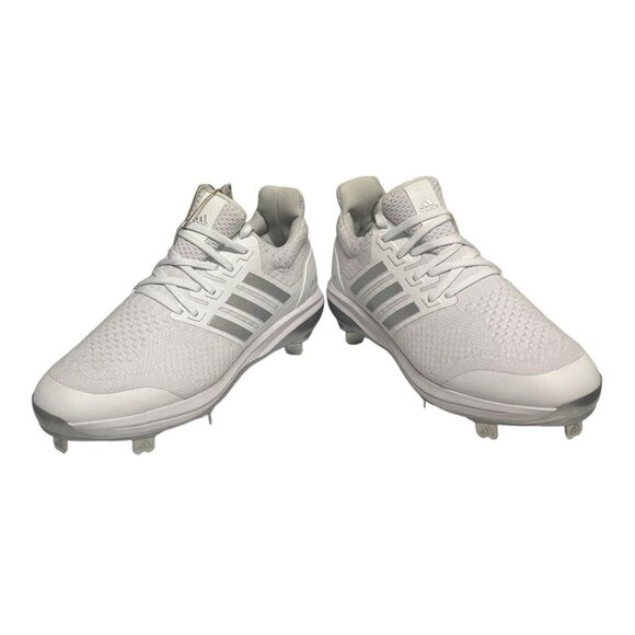 adidas Ultra Boost DNA 5.0 Baseball Cleat White Silver Men\'s Size 7 ID9622 main image 2